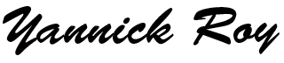 Yannick Roy signature